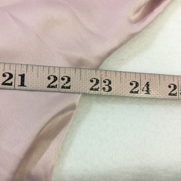 AW BRIDAL SZ L pink lace sleeve satin loungewear belted robe NEW B108 - Picture 7 of 7